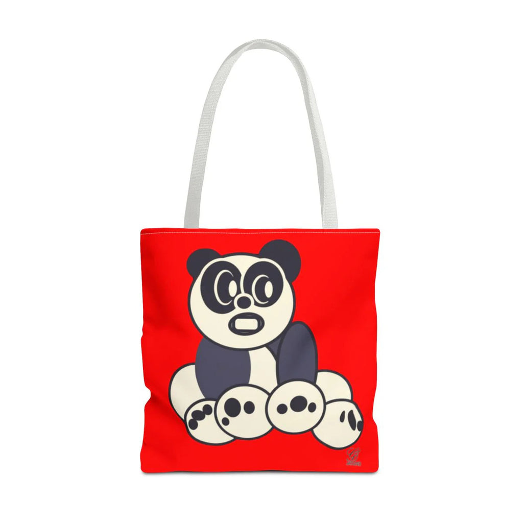 Urban Panda GT Red dye Designer Tote Bag Designer | All-Over Print by GT Artland