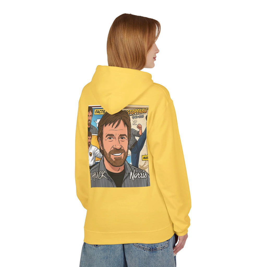Chuck Norris Portrait Hoodie | Martial Arts Comic Illustration by GT Artland