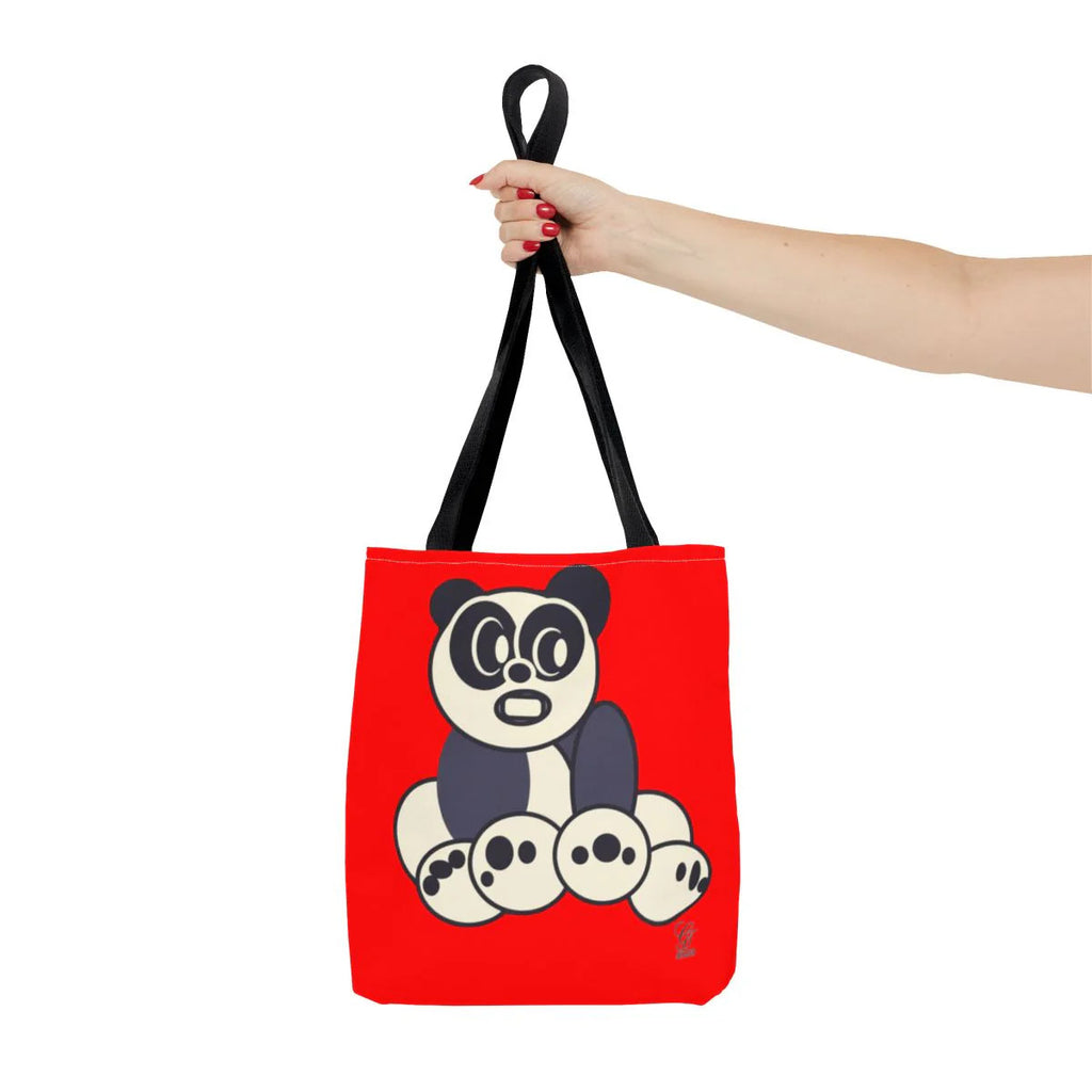 Urban Panda GT Red dye Designer Tote Bag Designer | All-Over Print by GT Artland