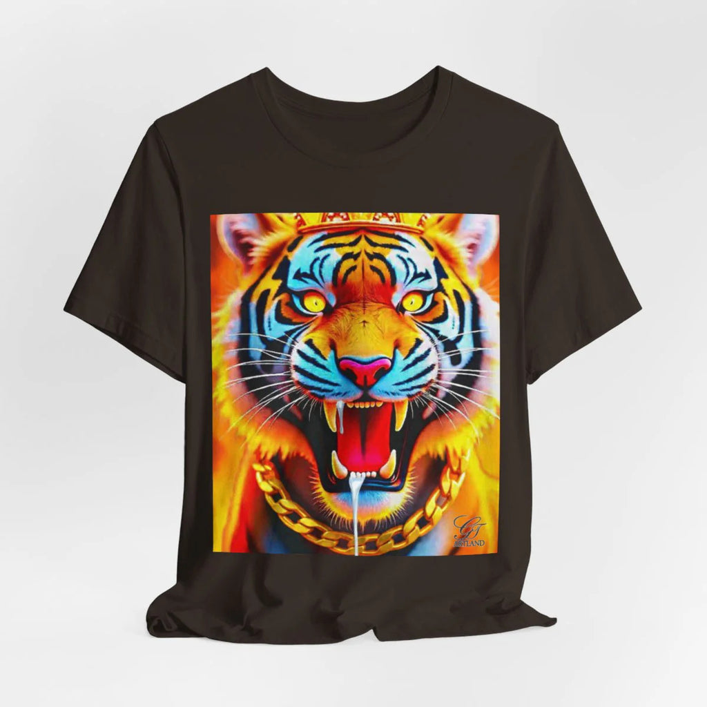 Hungry Fire Tiger Unisex Jersey Short Sleeve Tee by GT Artland