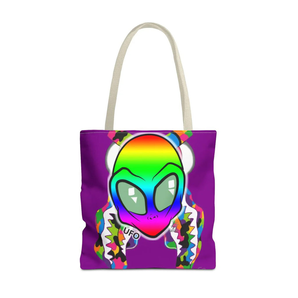 UFO Gape Gator Fatigue Designer Bite Tote Bag (AOP) by GT Artland