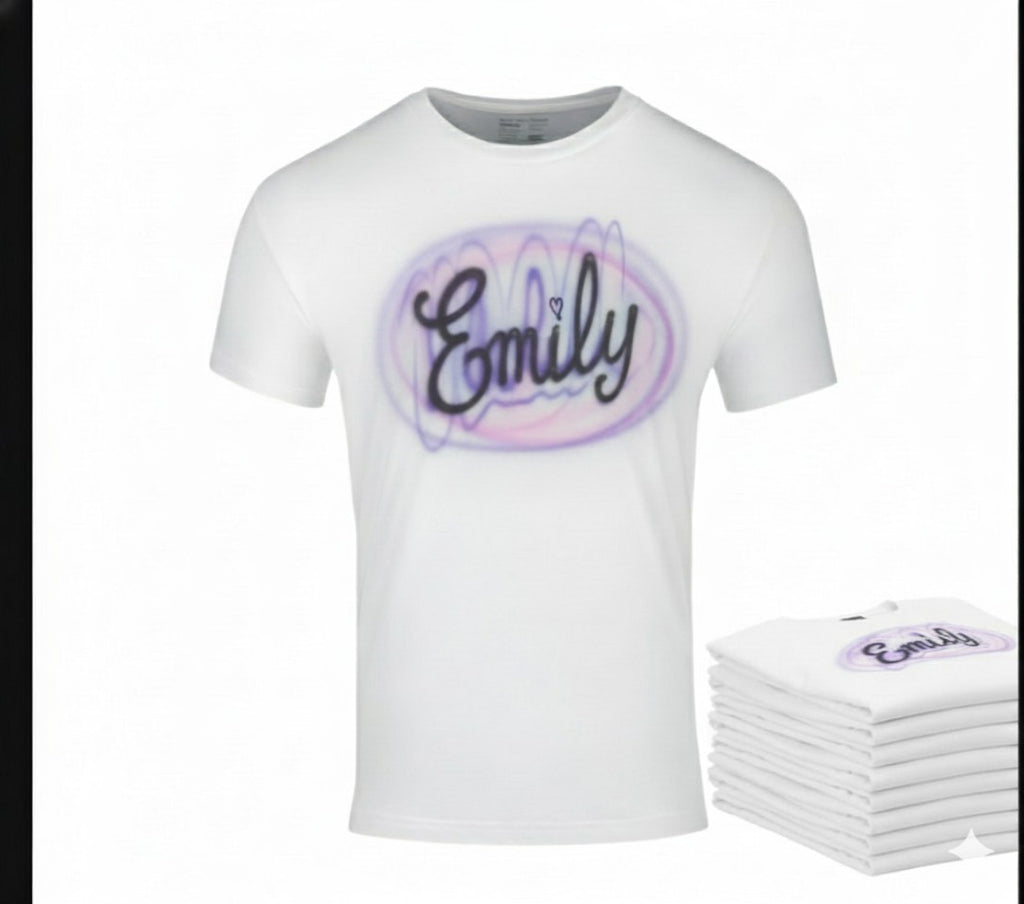 Custom TSHIRT CUSTOM SCRIPT CURSiVE SWAG ANY NAME Any COLORS By GT ARTLAND ❤️ 💙