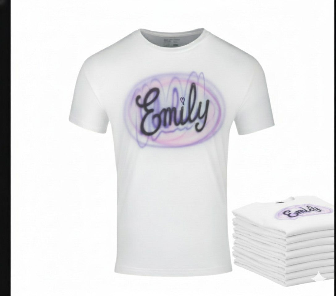 Custom TSHIRT CUSTOM SCRIPT CURSiVE SWAG ANY NAME Any COLORS By GT ARTLAND ❤️ 💙