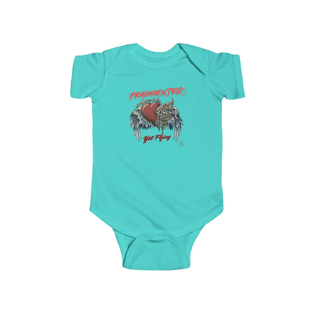 "Fragmented Yet, Flying" Motivational Infant Fine Jersey Bodysuit by GT Artland