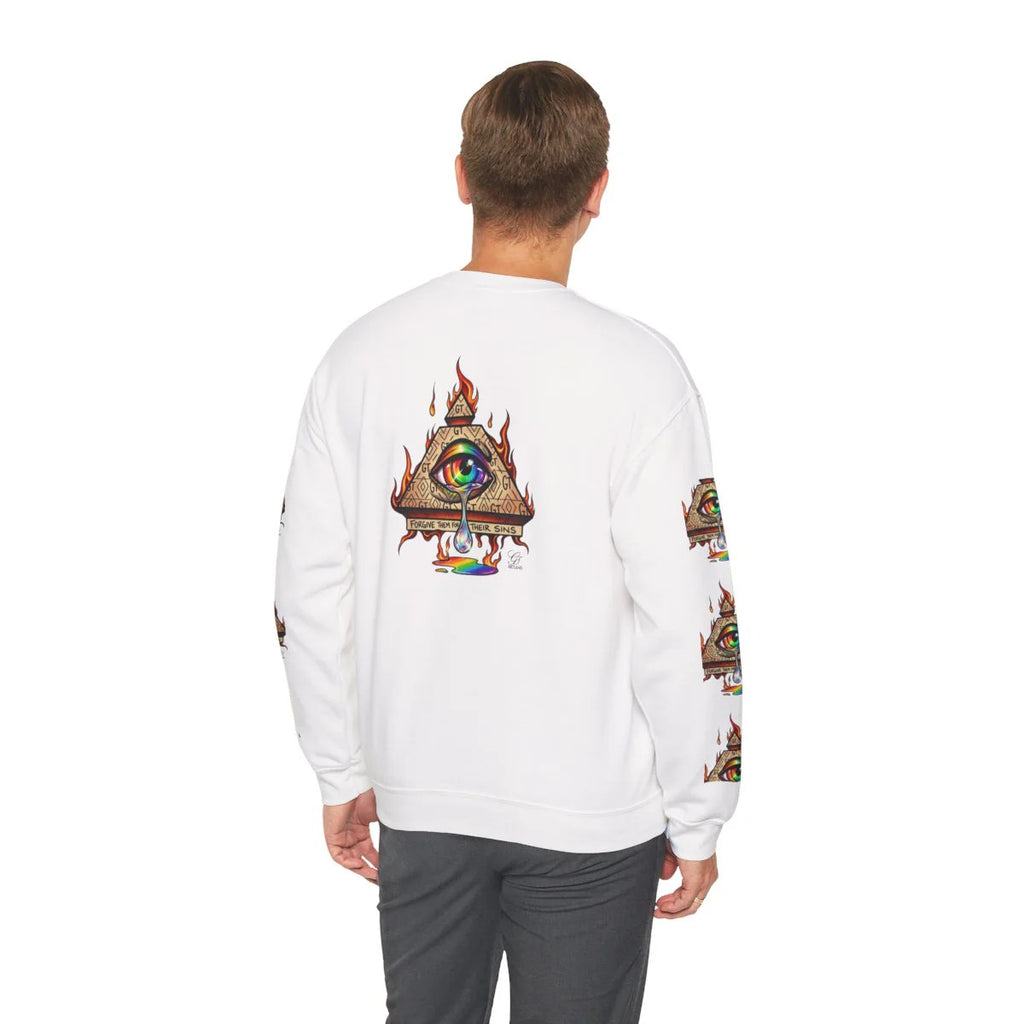 Elite "Forgive Them For They Sins" Illuminati Unisex Heavy Blend™ Crewneck