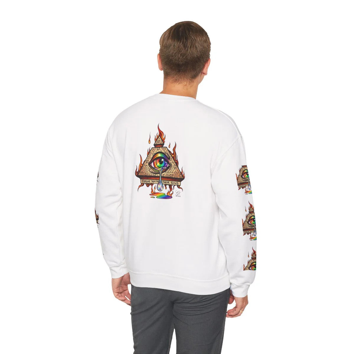 Elite "Forgive Them For They Sins" Illuminati Unisex Heavy Blend™ Crewneck