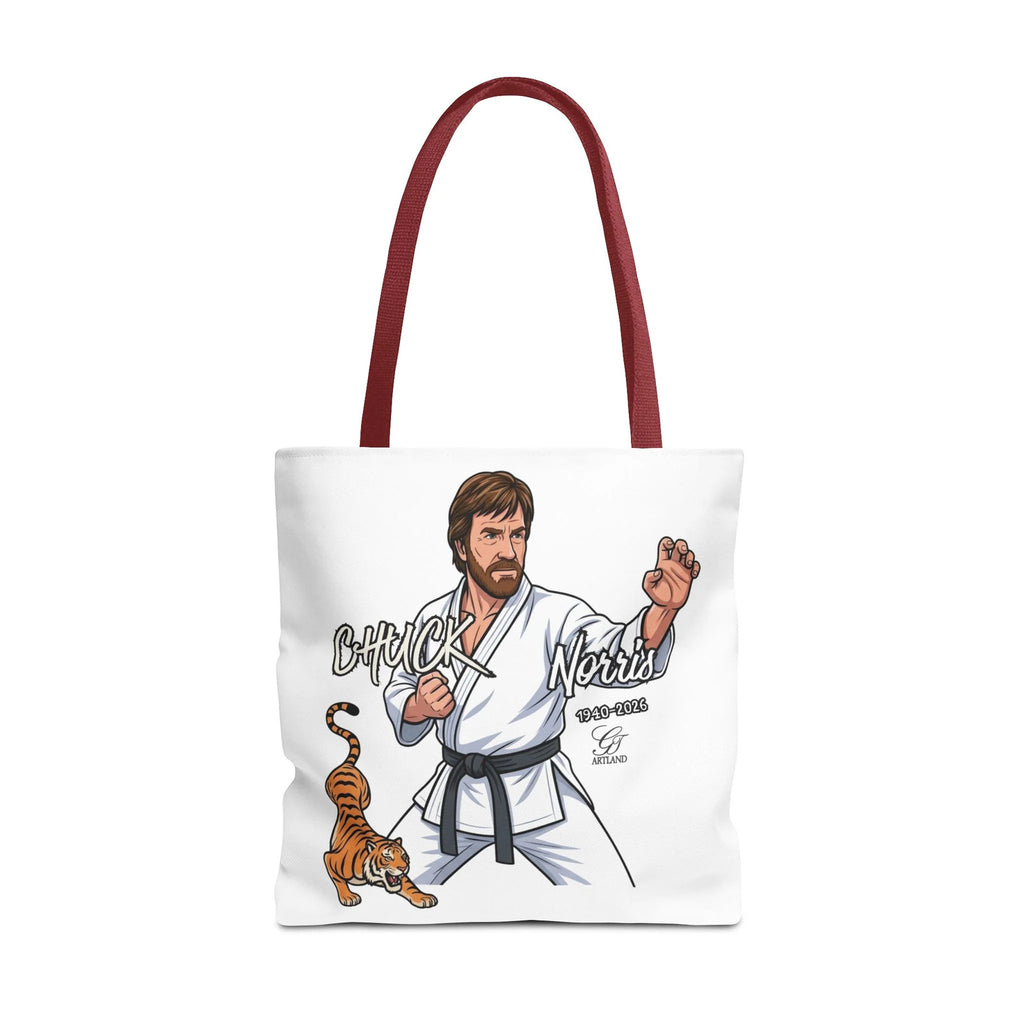 Chuck Norris karate pose Tote Bag | martial arts tiger illustration by GT