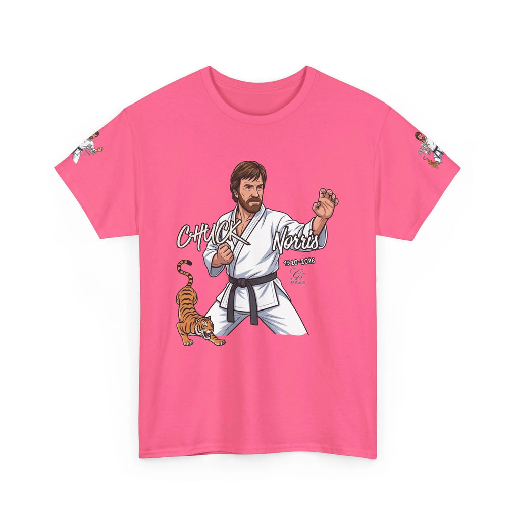 Chuck Norris Karate Pose T-Shirt | Tiger Illustration, Martial Arts Tee by GT