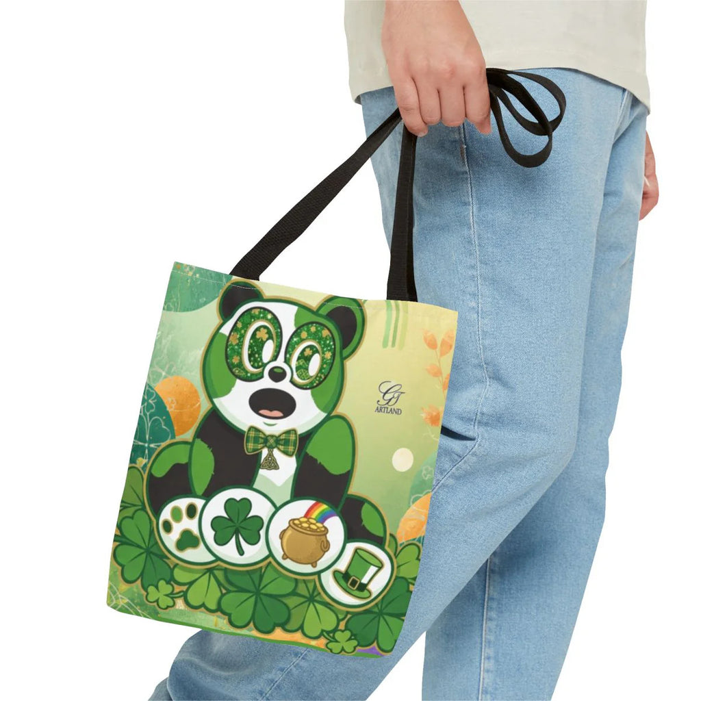 Irish Panda Urban Swag Designer Tote Bag by GT Artland