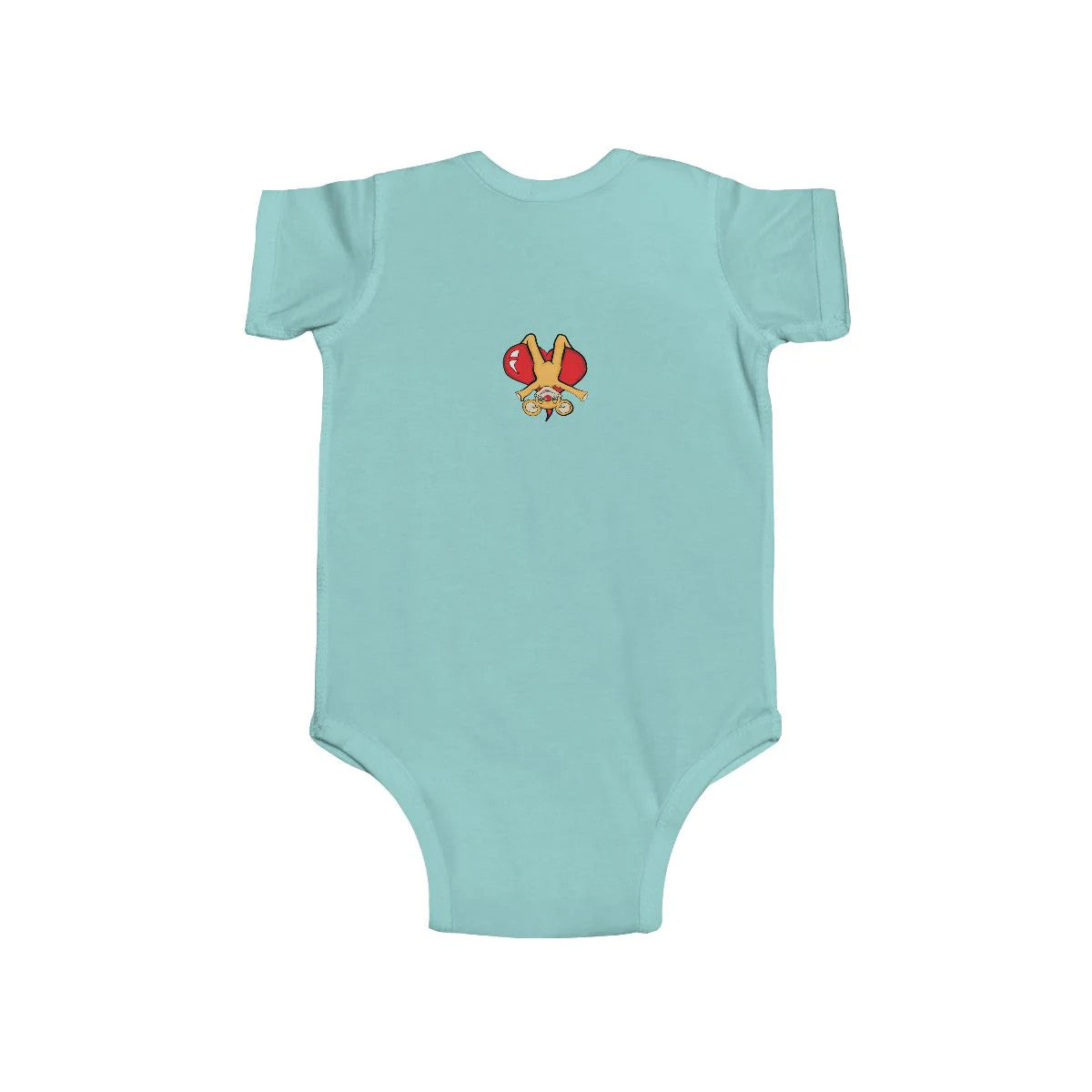 Cute Upside Down Droopy Bear Infant Fine Jersey Bodysuit by GT Artland