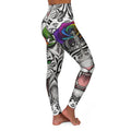 White Tiger Urban Designer Swag High Waisted Yoga Leggings by GT Artland