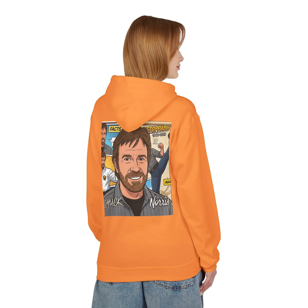 Chuck Norris Portrait Hoodie | Martial Arts Comic Illustration by GT Artland