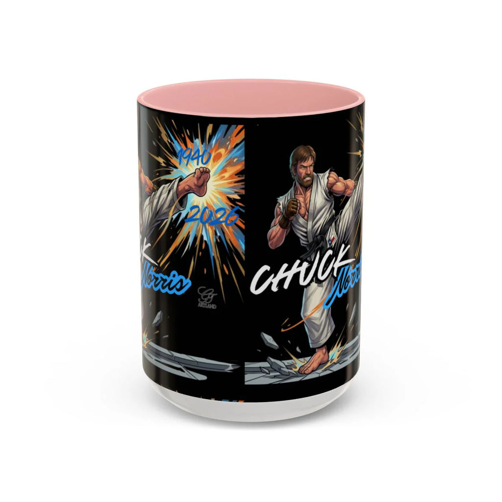 Chuck Norris Kick Poster Accent Coffee Mug (11, 15oz) by GT artland