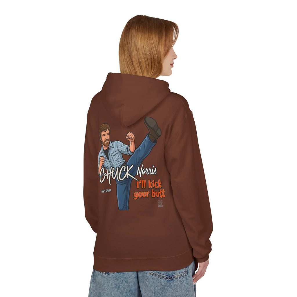 Chuck Norris Kick Hoodie | Retro Martial Arts Illustration by GT Artland