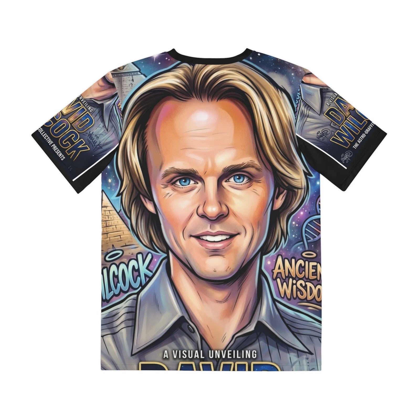 David Wilcock Urban Designer Portrait Tee | Psychedelic Illustration, Ancient
