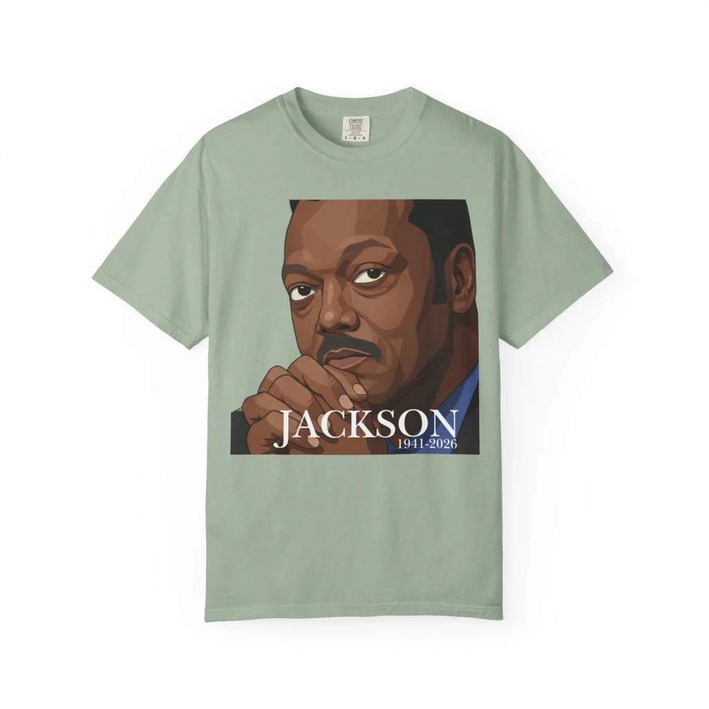 Jesse Jackson Memorial Unisex Garment-Dyed T-shirt by GT Artland