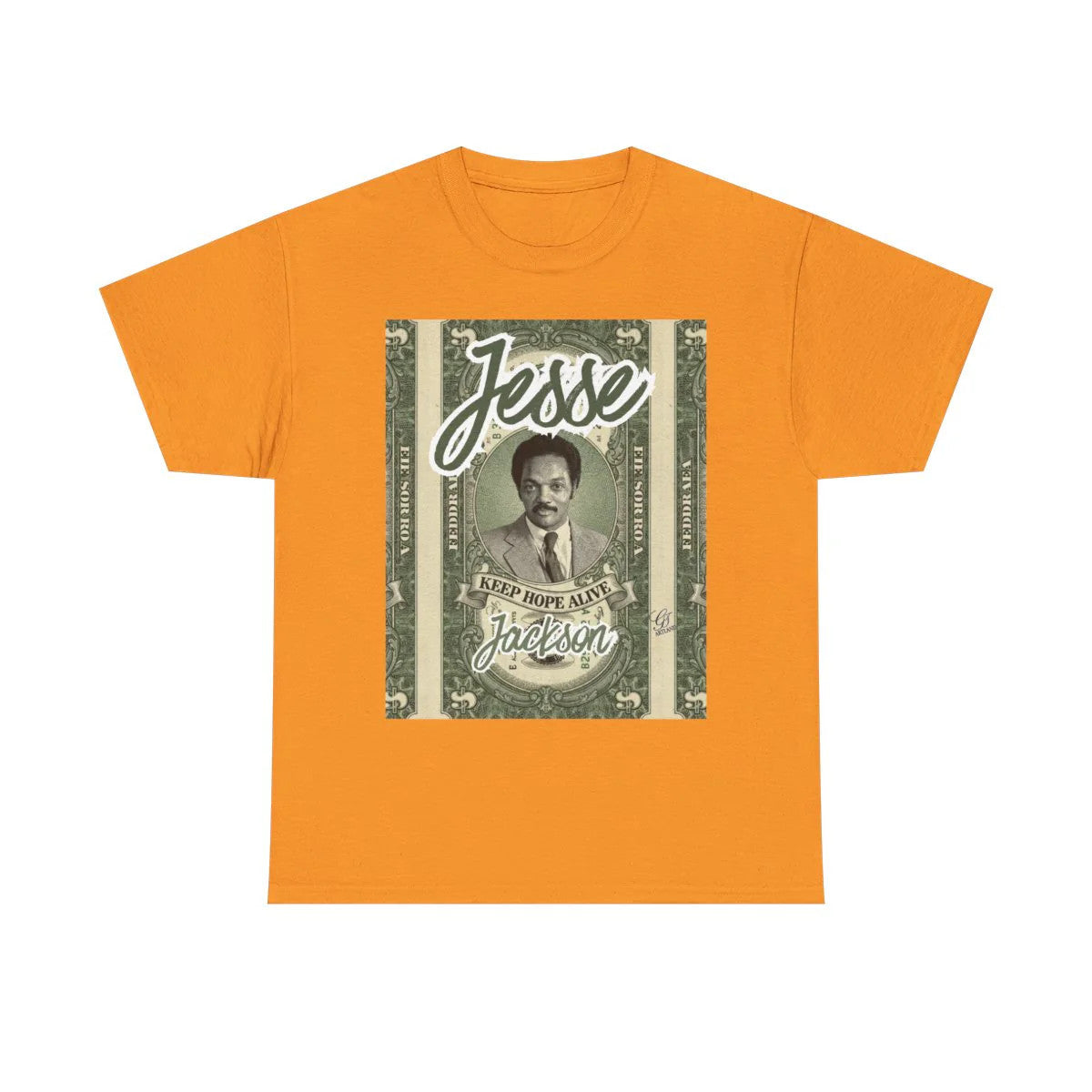 Jesse Jackson Dolla Billin Designer Gear Unisex Heavy Cotton Tee by GT Artland