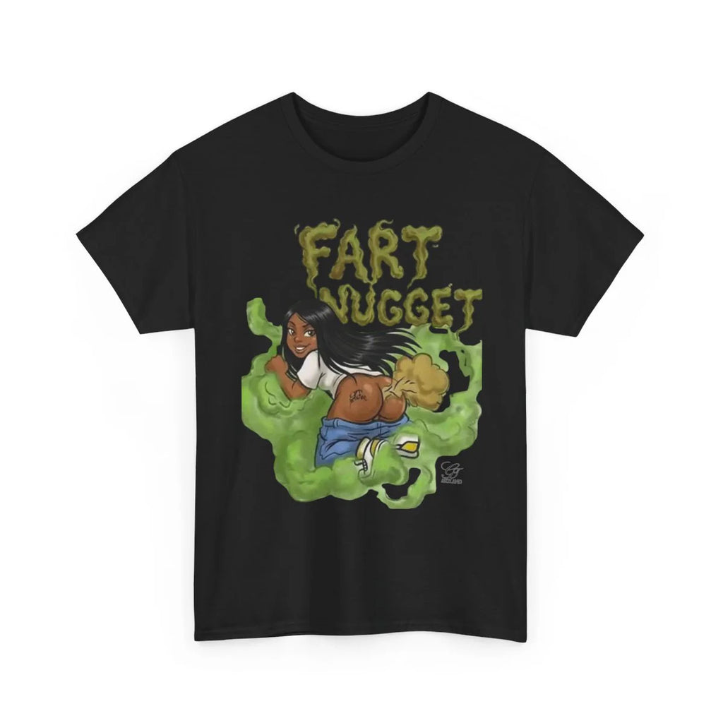 Fart Nugget Ebony Girl Unisex Heavy Cotton Tee by GT Artland