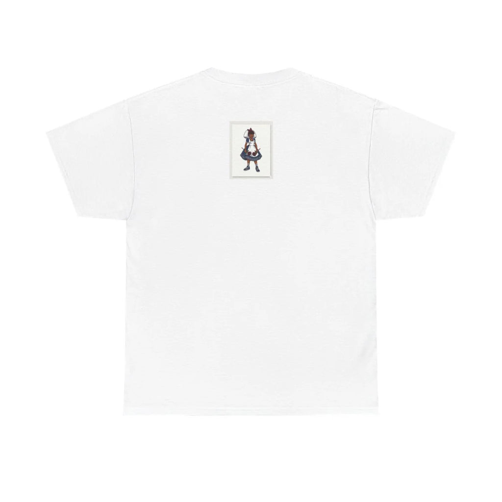 Ebony Girl Praying Cute Designer Style Unisex Heavy Cotton Tee by GT Artland