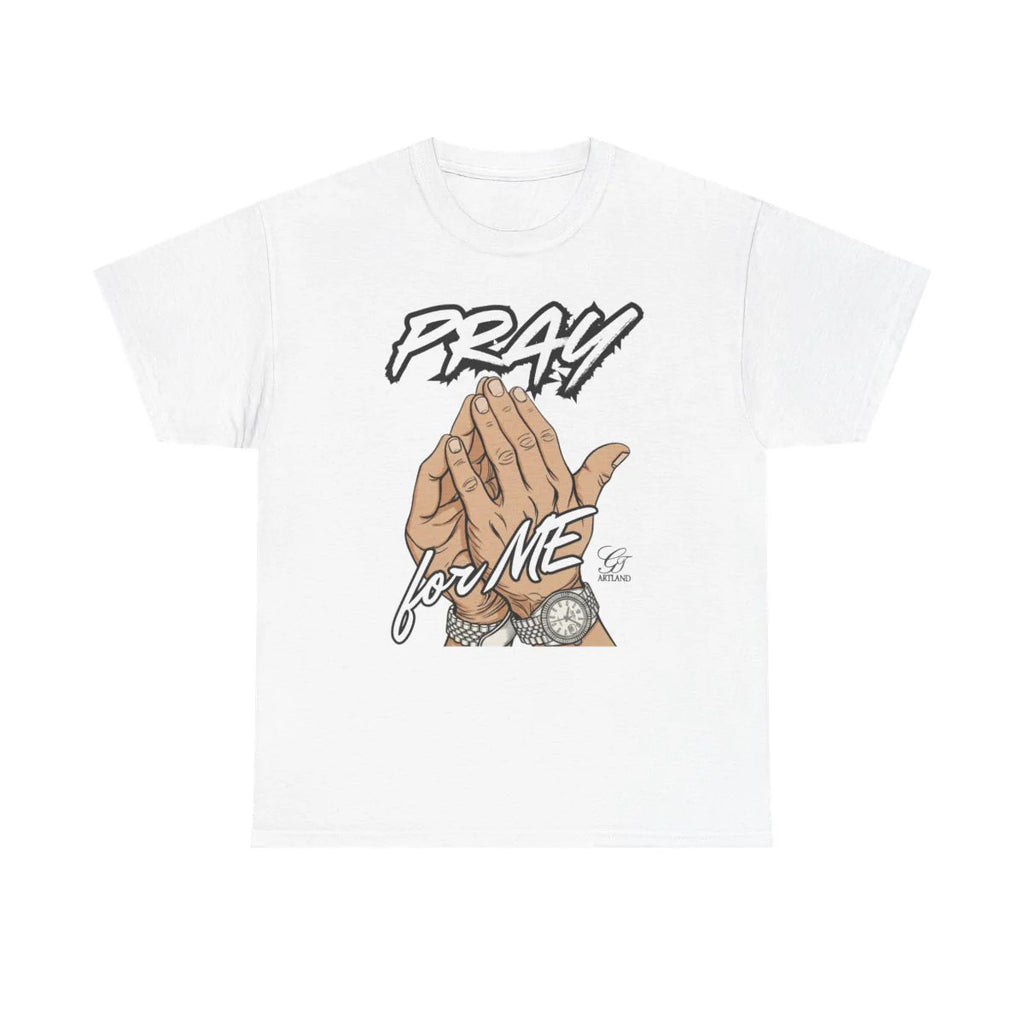 PRAY FOR ME HANDS PRAYING URBAN GRAPHIC Unisex Heavy Cotton Tee BY GT ARTLAND