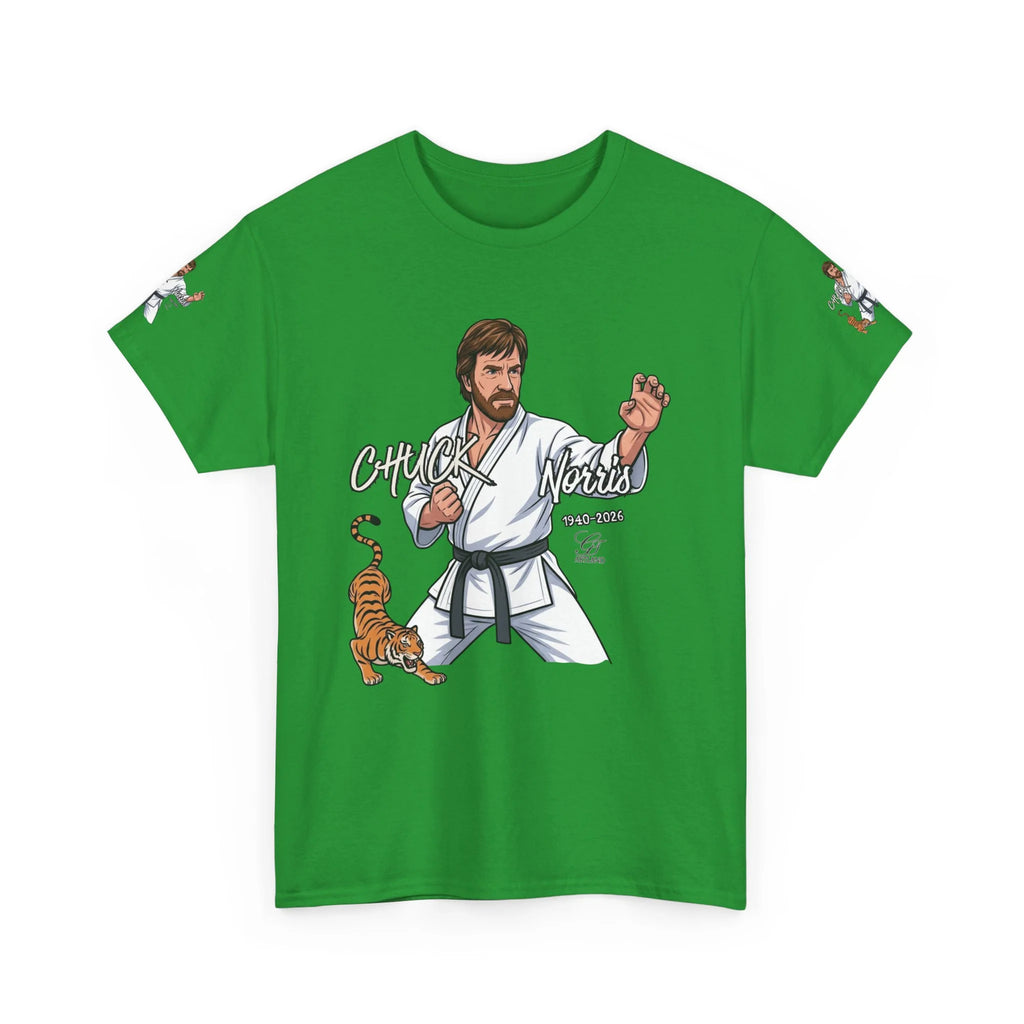Chuck Norris Karate Pose T-Shirt | Tiger Illustration, Martial Arts Tee by GT
