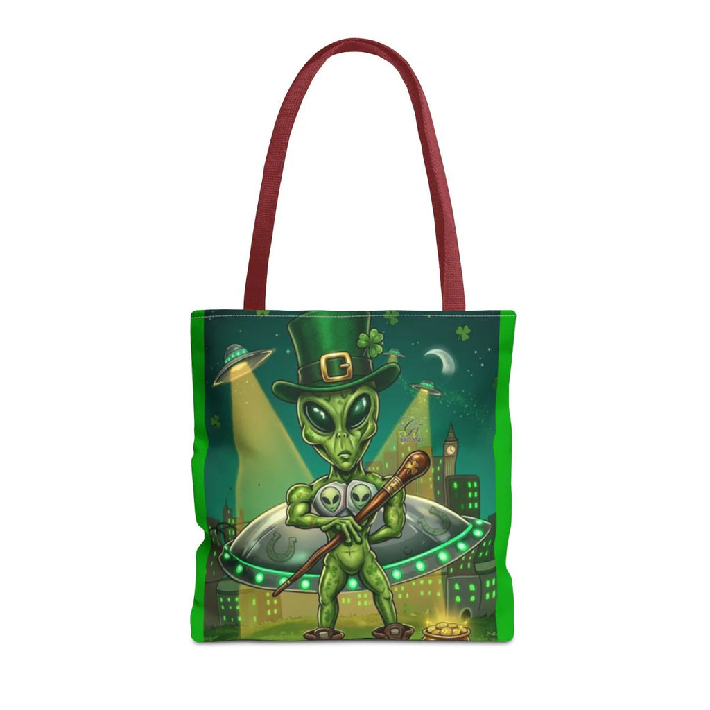 "Lucky Art" Urban Shamrock Designer Alien UFO Graffiti St. Patrick Theme