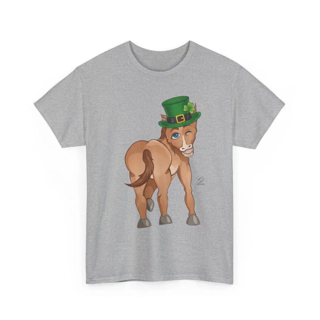 Year Of The Horse St Patricks Leprechaun Theme Unisex Heavy Cotton Tee BY GT