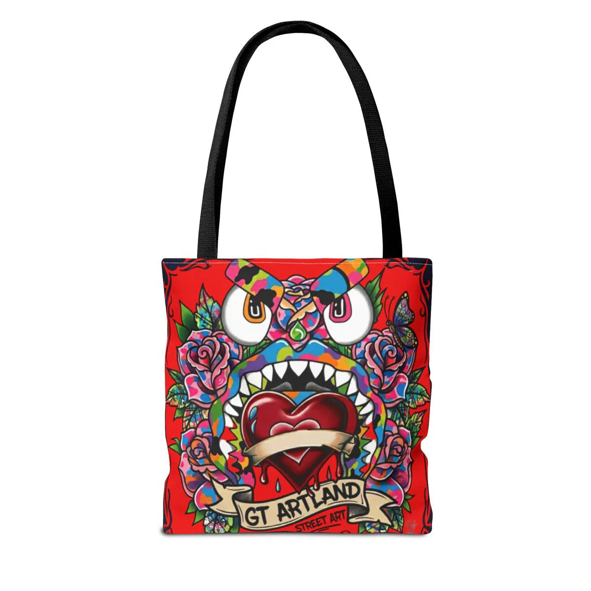 Colorful Gape Tattoo Monster Heart Tote Bag Bloody Red Designer Edition |