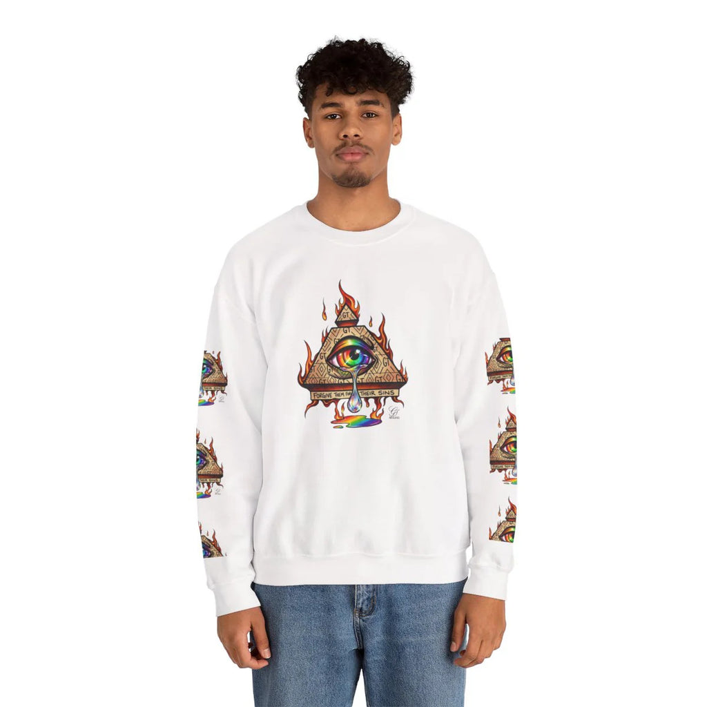 Elite "Forgive Them For They Sins" Illuminati Unisex Heavy Blend™ Crewneck