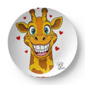 Giraffe GT with Love Hearts 10” Plate by GT Artland