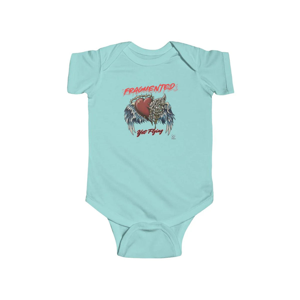 "Fragmented Yet, Flying" Motivational Infant Fine Jersey Bodysuit by GT Artland