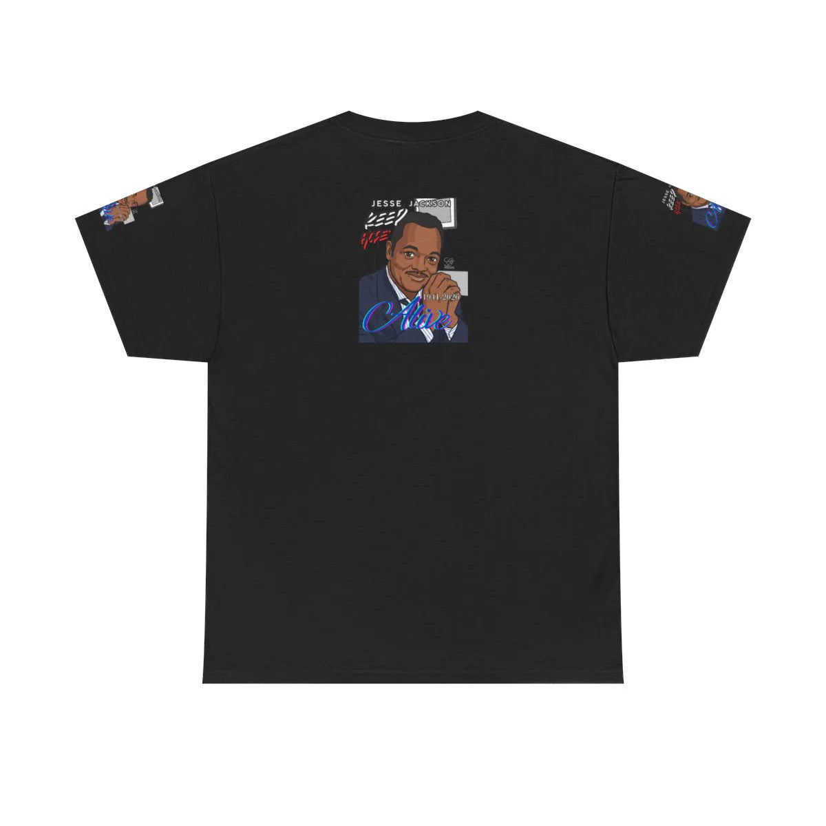 "KEEP HOPE ALIVE" Jesse Jackson Toon Designer Deluxe Unisex Heavy Cotton Tee by