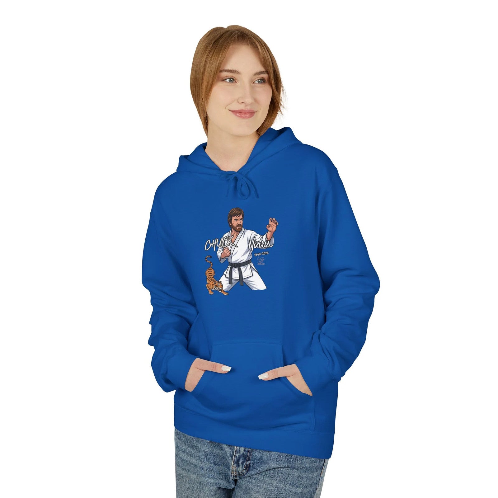 Chuck Norris Karate Hoodie | Martial Arts, Tiger Illustration by GT Artland