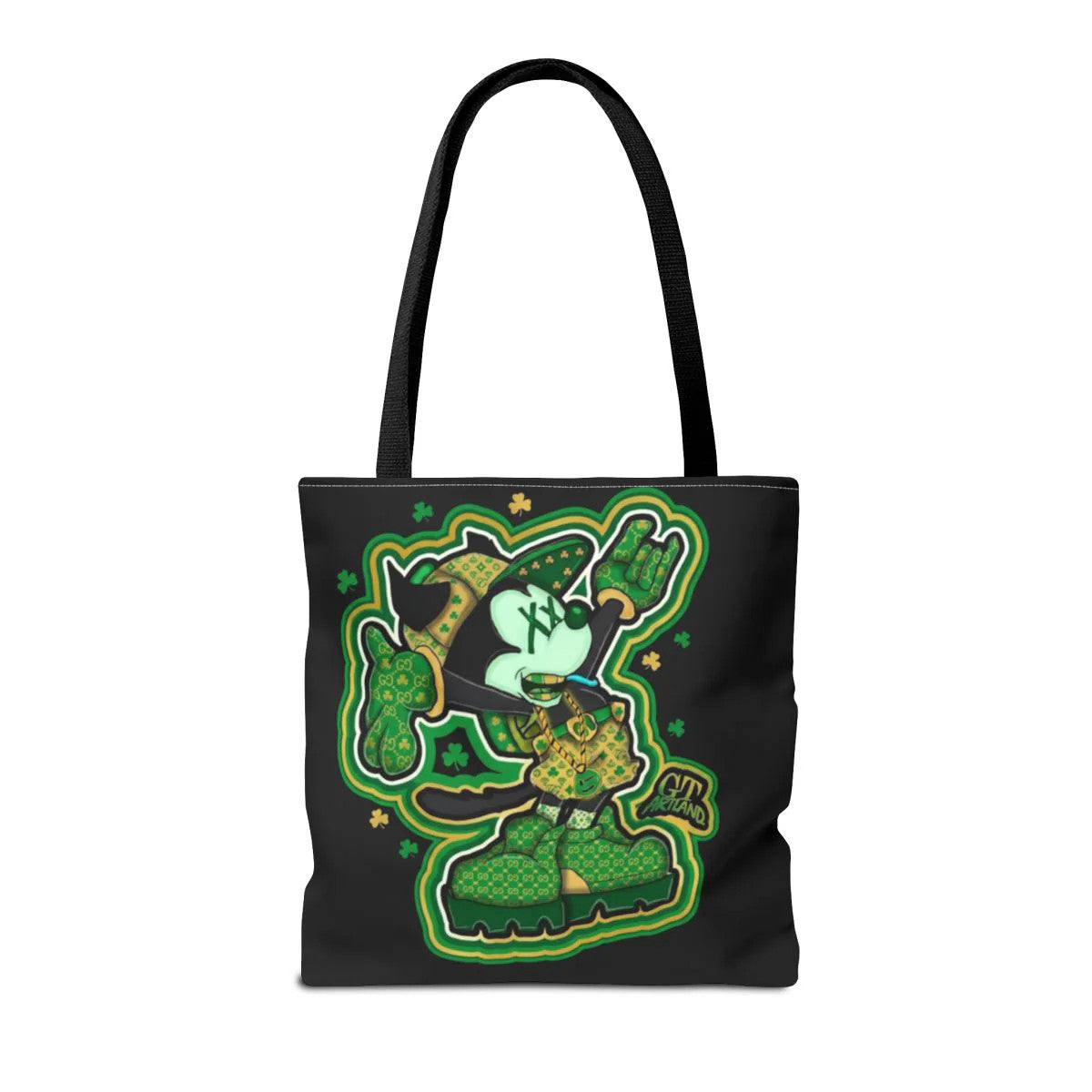 "Lucky Art" Urban Shamrock Designer Mickey Graffiti Splash St. Patrick Theme
