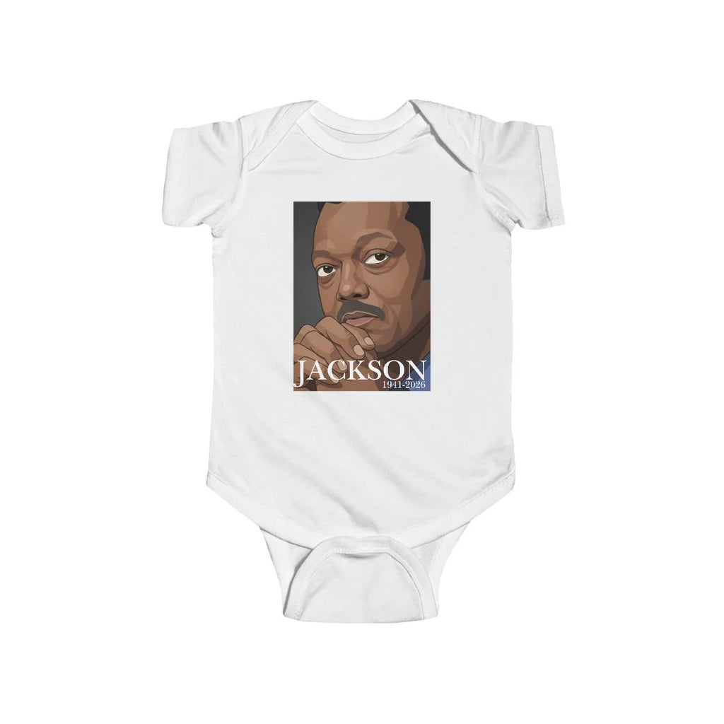 Jesse Jackson Urban Memorial Style Infant Fine Jersey Bodysuit by GT Artland