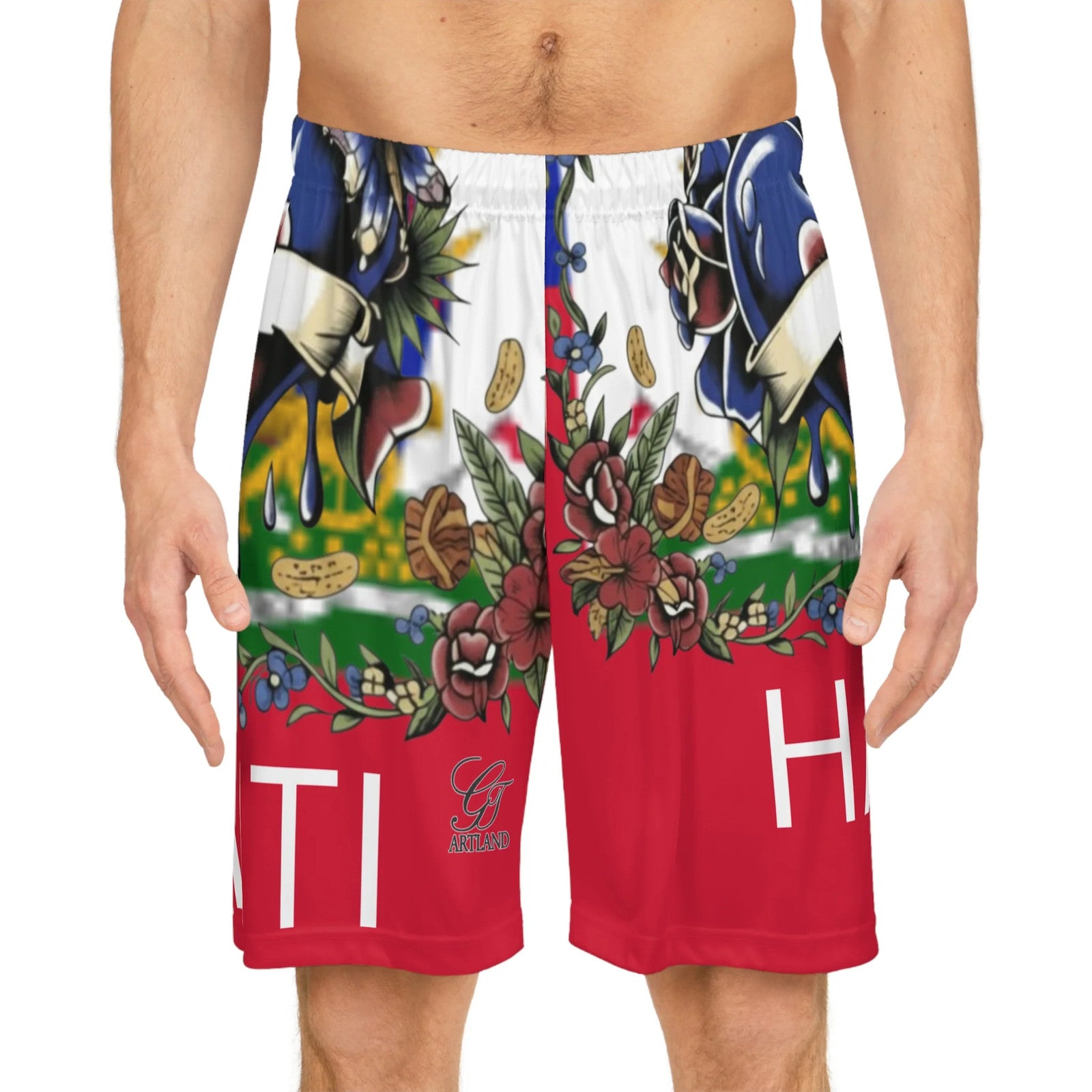 Haitian Pride Basketball Shorts | Print by GT Artland