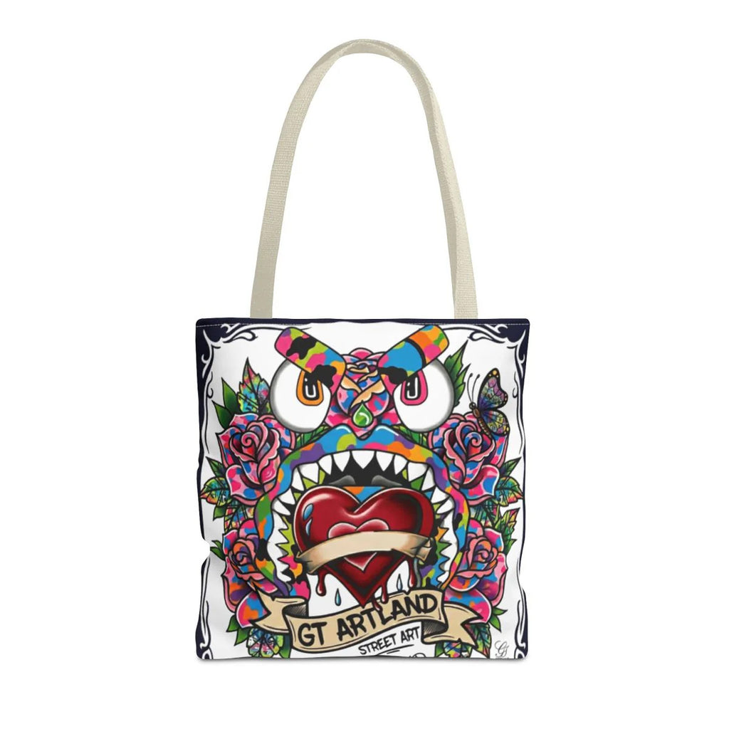 Colorful Gape Tattoo Monster Heart Tote Bag Designer Edition | All-Over Print