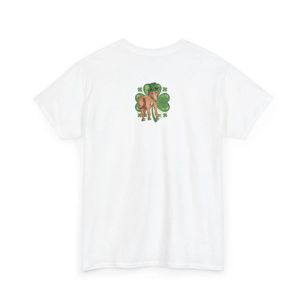 Year Of The Horse St Patricks Shamrock Theme Unisex Heavy Cotton Tee BY GT