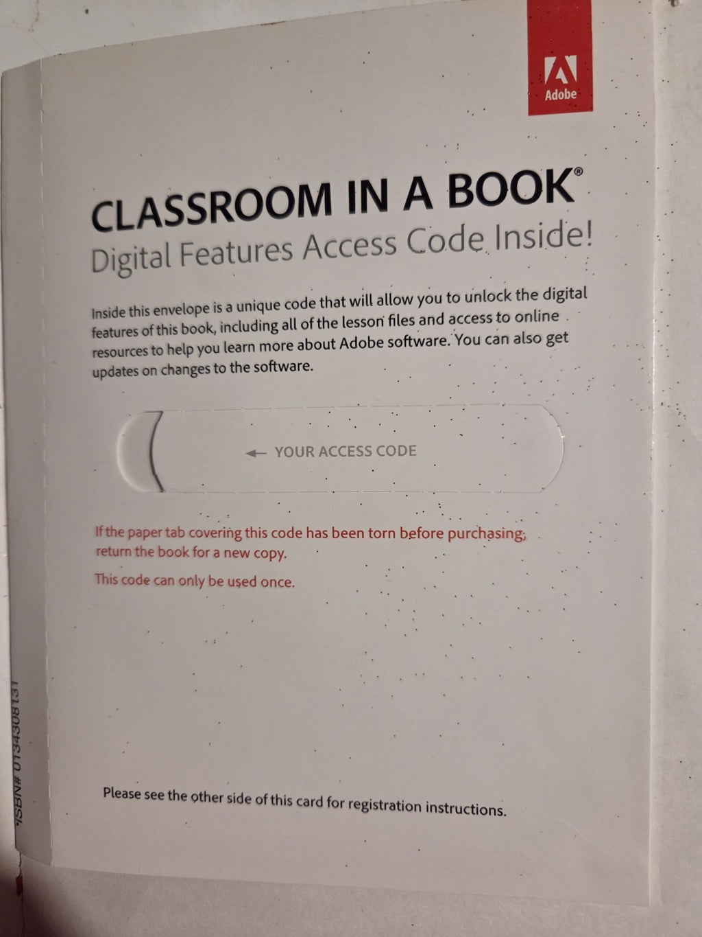 Adobe Photoshop CC Classroom in a Book Release , Never Used Access Code
