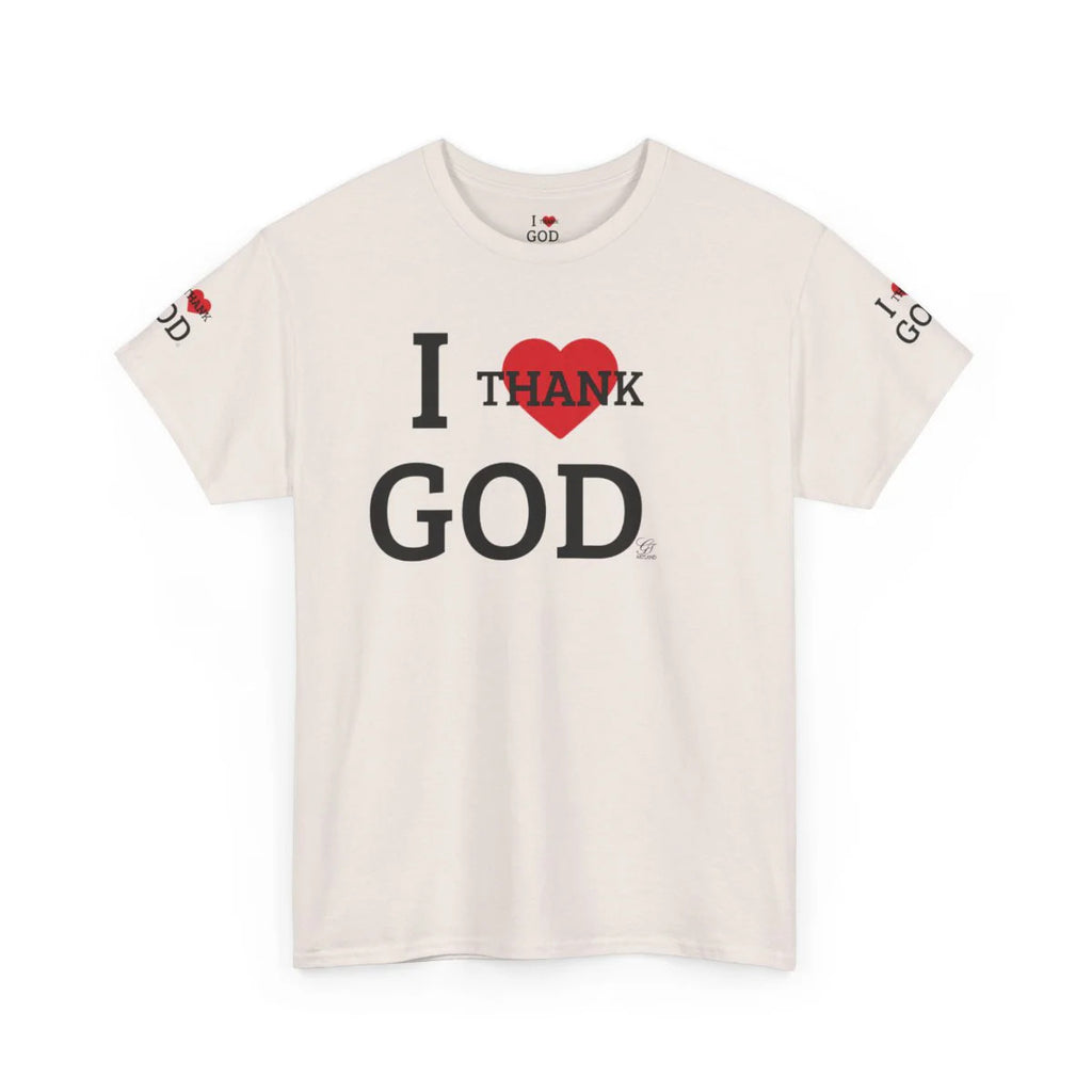 I Thank God Unisex Heavy Cotton Tee by GT Artland