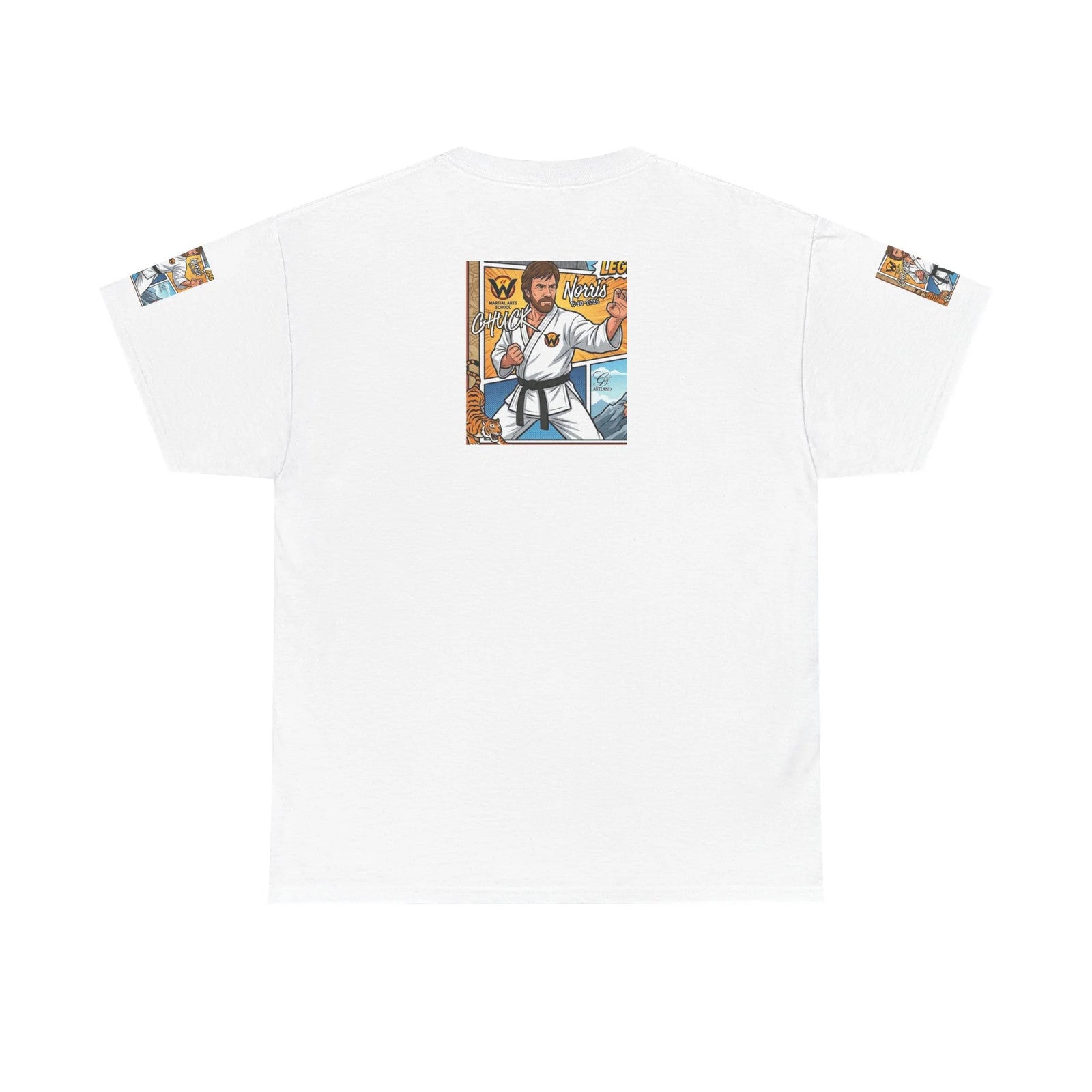 Chuck Norris Legend Karate Master Illustration Tee | Martial Arts Graphic