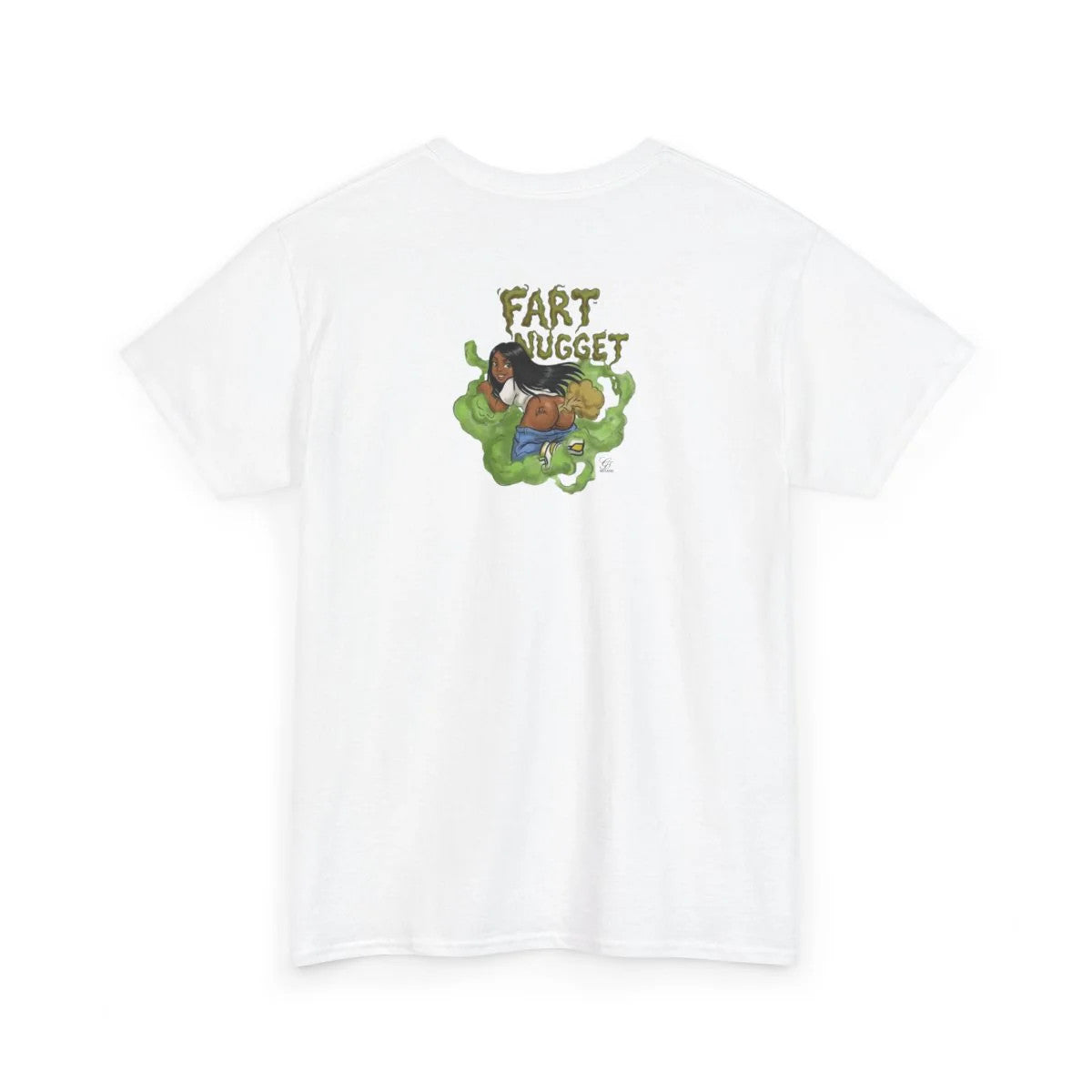 Fart Nugget Ebony Girl Unisex Heavy Cotton Tee by GT Artland