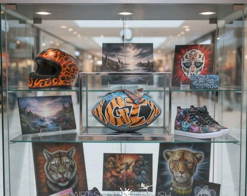 Custom GRAFFITI Tagged Football Any NAME ANY COLOR PERSONALIZED