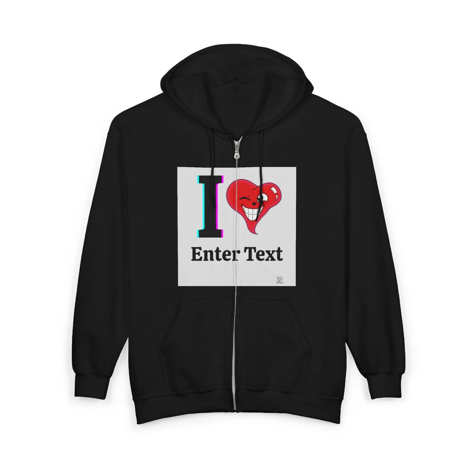 I ️ "Text" Classic Box Personalized Customizable Unisex Heavy Blend™ Full