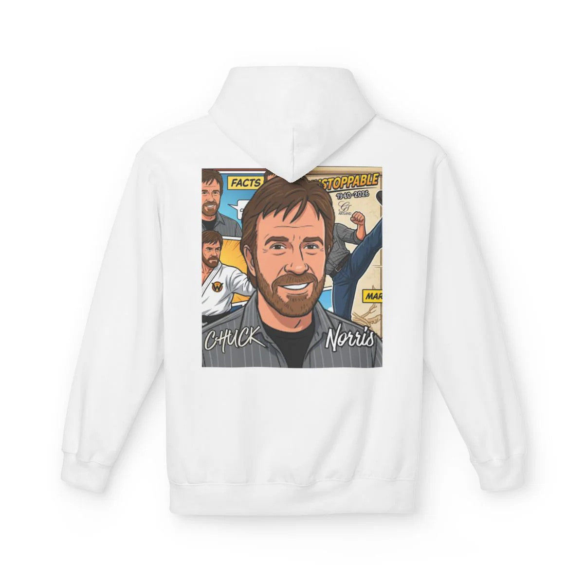 Chuck Norris Urban Toon Elite Designer Unisex Midweight Softstyle Fleece Hoodie