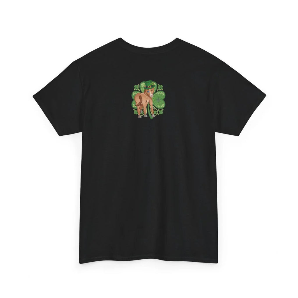 Year Of The Horse St Patricks Shamrock Theme Unisex Heavy Cotton Tee BY GT
