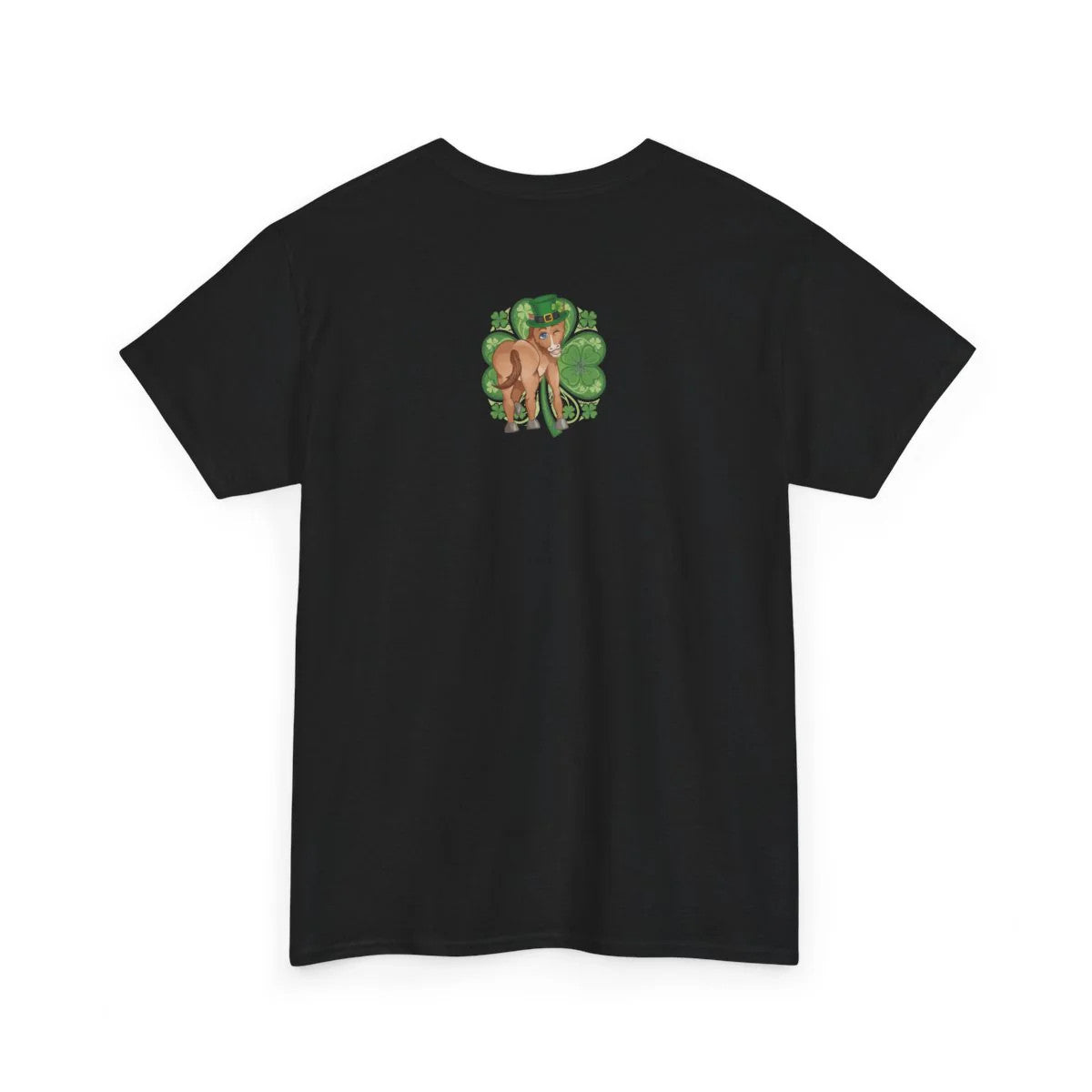 Year Of The Horse St Patricks Shamrock Theme Unisex Heavy Cotton Tee BY GT