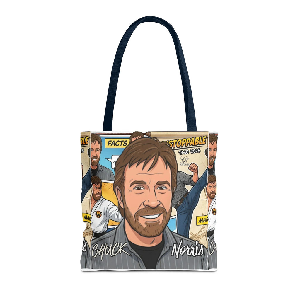 Chuck Norris Legacy Retro Martial Artist Cartoon Tote Bag | All-Over Print