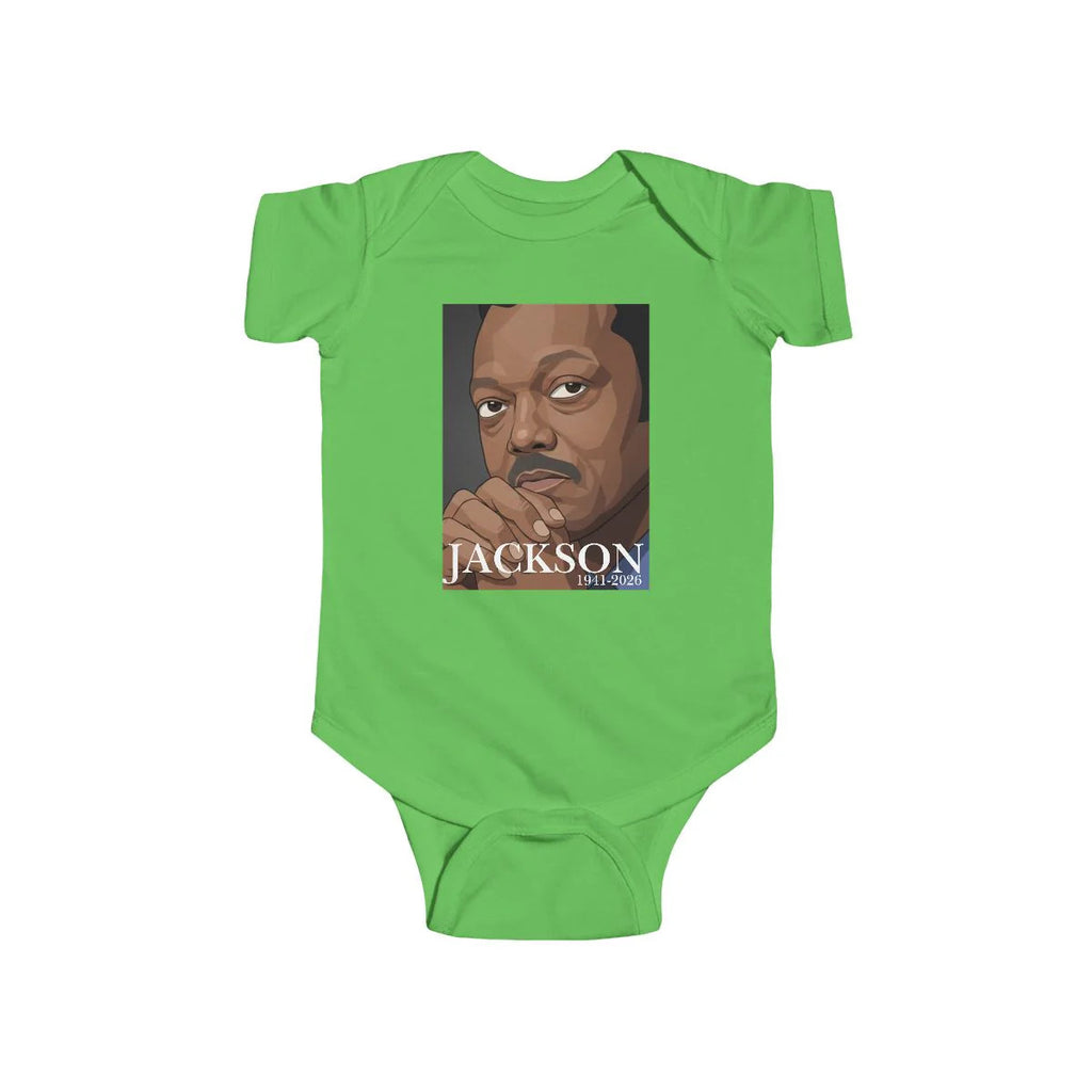 Jesse Jackson Urban Memorial Style Infant Fine Jersey Bodysuit by GT Artland