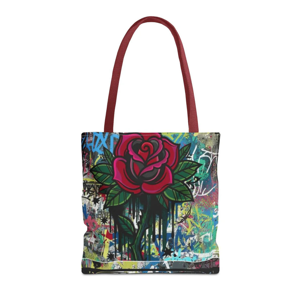 Dripping Heart Graffiti Swag Love Drip Designer Tattoo Rose Splash Tote Bag
